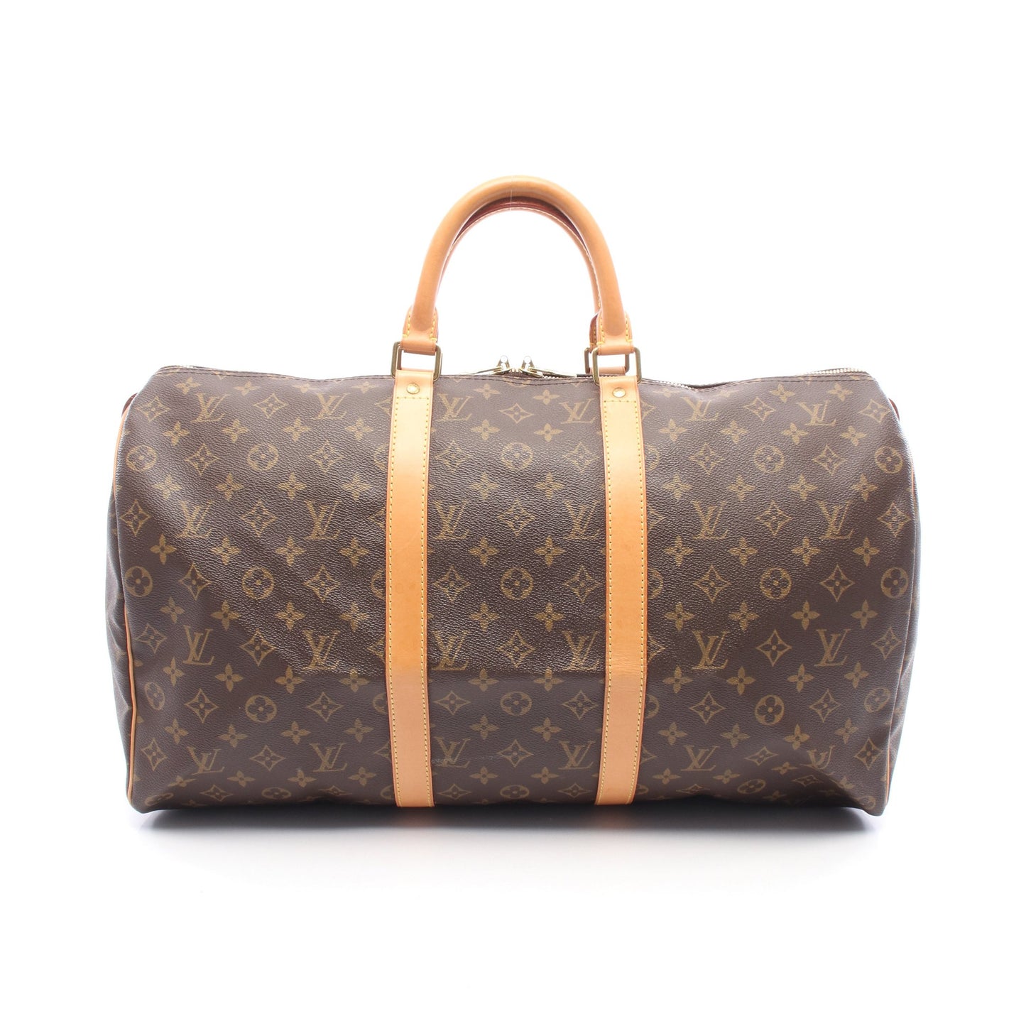 キーポル50 モノグラム ボストンバッグ PVC レザー ブラウン ルイヴィトン バッグ LOUIS VUITTON