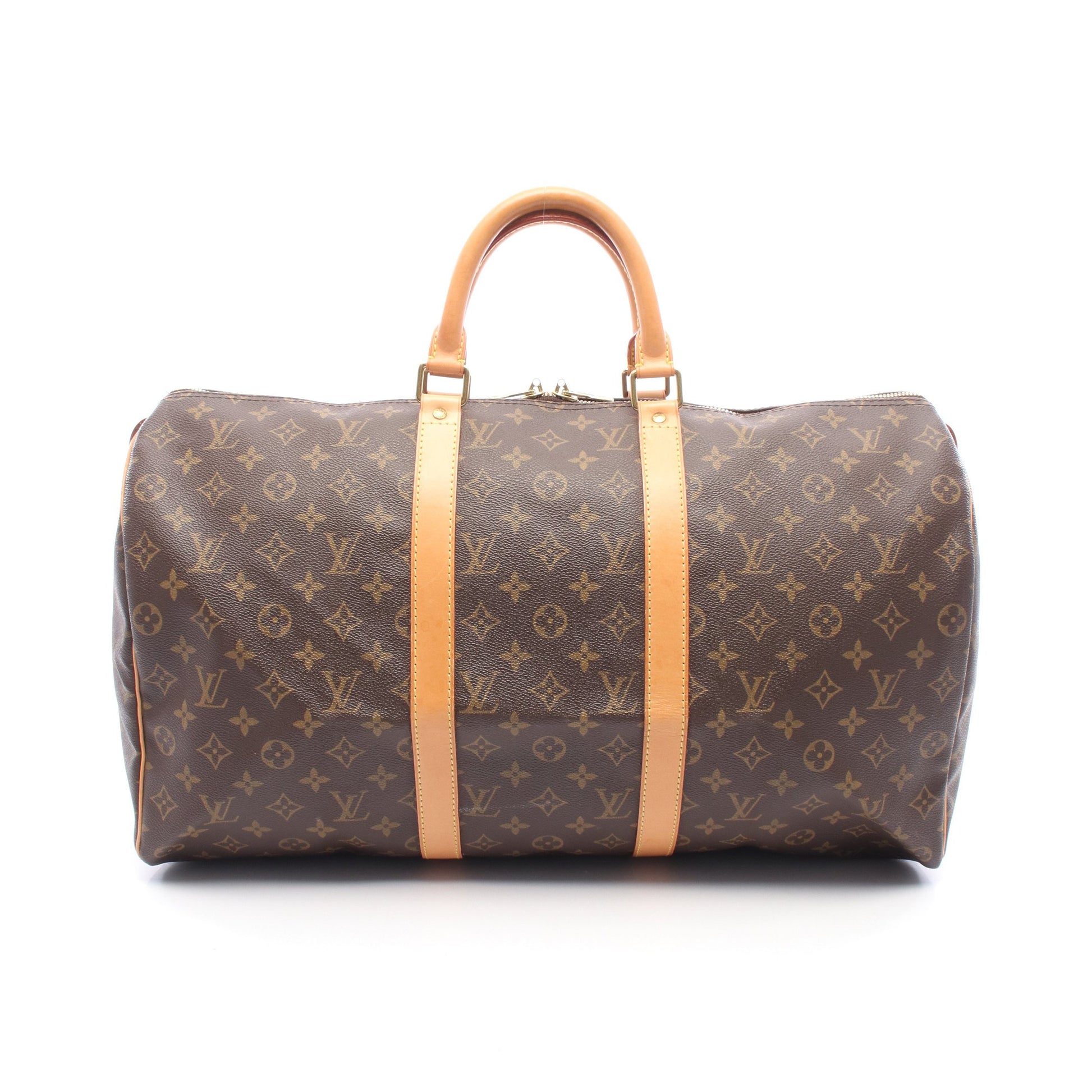 キーポル50 モノグラム ボストンバッグ PVC レザー ブラウン ルイヴィトン バッグ LOUIS VUITTON