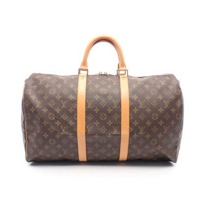 キーポル50 モノグラム ボストンバッグ PVC レザー ブラウン ルイヴィトン バッグ LOUIS VUITTON
