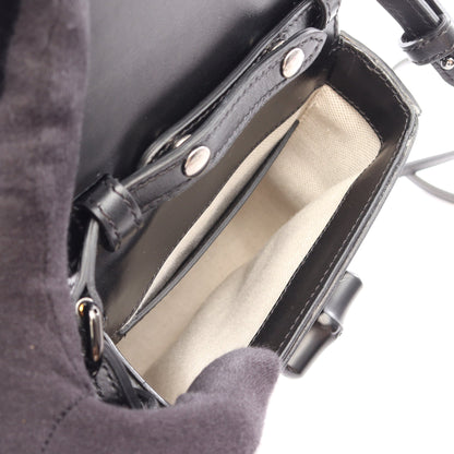 バンブー 2WAY ハンドバッグ レザー ブラック グッチ バッグ GUCCI