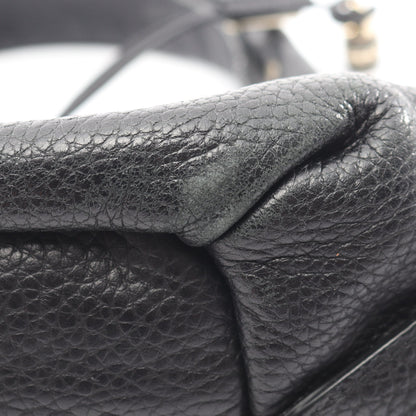 ビタースウィート ハンドバッグ レザー ブラック セリーヌ バッグ CELINE