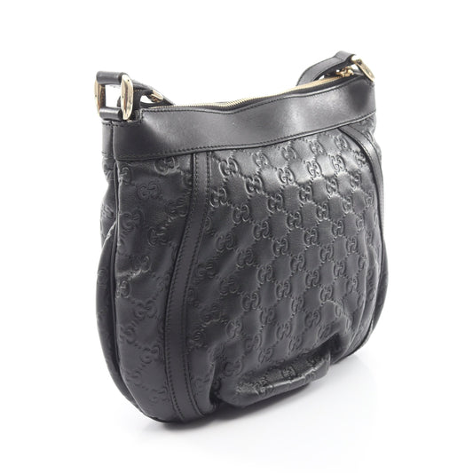 アビー グッチシマ ショルダーバッグ レザー ブラック グッチ バッグ GUCCI