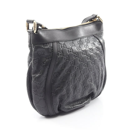 アビー グッチシマ ショルダーバッグ レザー ブラック グッチ バッグ GUCCI