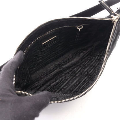 TESSUTO LIGHT ショルダーバッグ ナイロン レザー ブラック プラダ バッグ PRADA