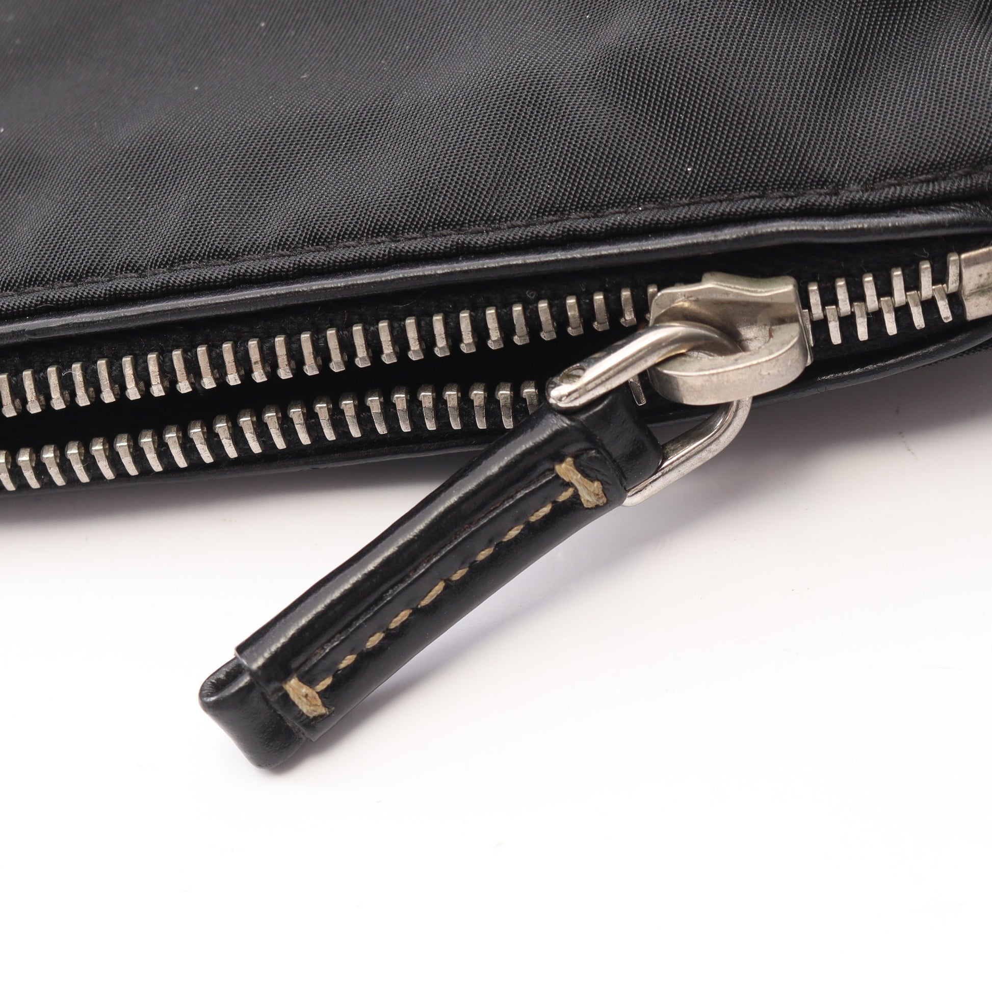 TESSUTO LIGHT ショルダーバッグ ナイロン レザー ブラック プラダ バッグ PRADA