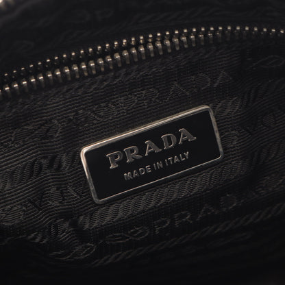 TESSUTO LIGHT ショルダーバッグ ナイロン レザー ブラック プラダ バッグ PRADA