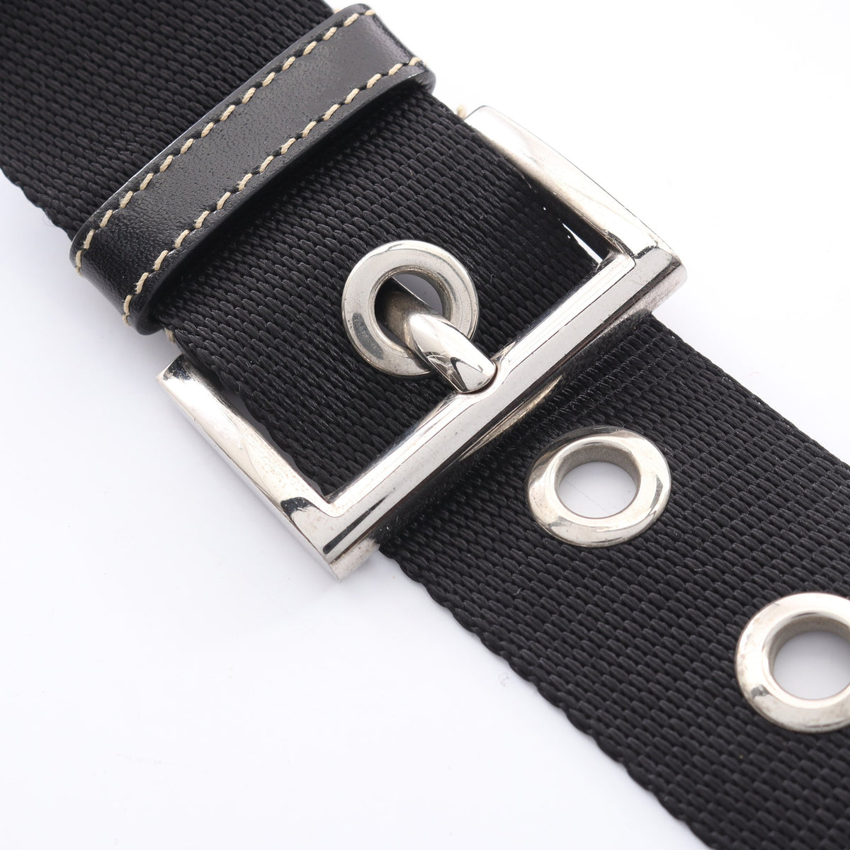 TESSUTO LIGHT ショルダーバッグ ナイロン レザー ブラック プラダ バッグ PRADA