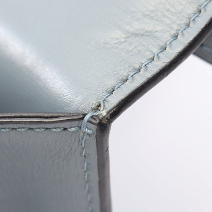 バルセロナ ショルダーバッグ レザー ブルーグレー ロエベ バッグ LOEWE