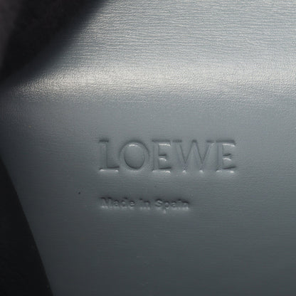 バルセロナ ショルダーバッグ レザー ブルーグレー ロエベ バッグ LOEWE