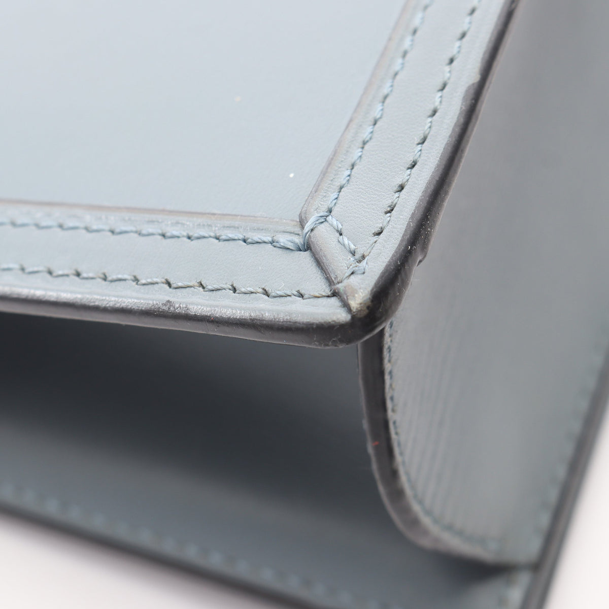 バルセロナ ショルダーバッグ レザー ブルーグレー ロエベ バッグ LOEWE