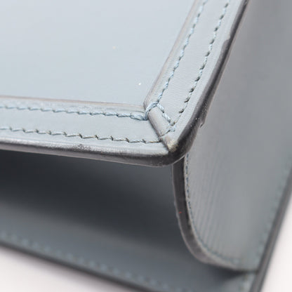 バルセロナ ショルダーバッグ レザー ブルーグレー ロエベ バッグ LOEWE