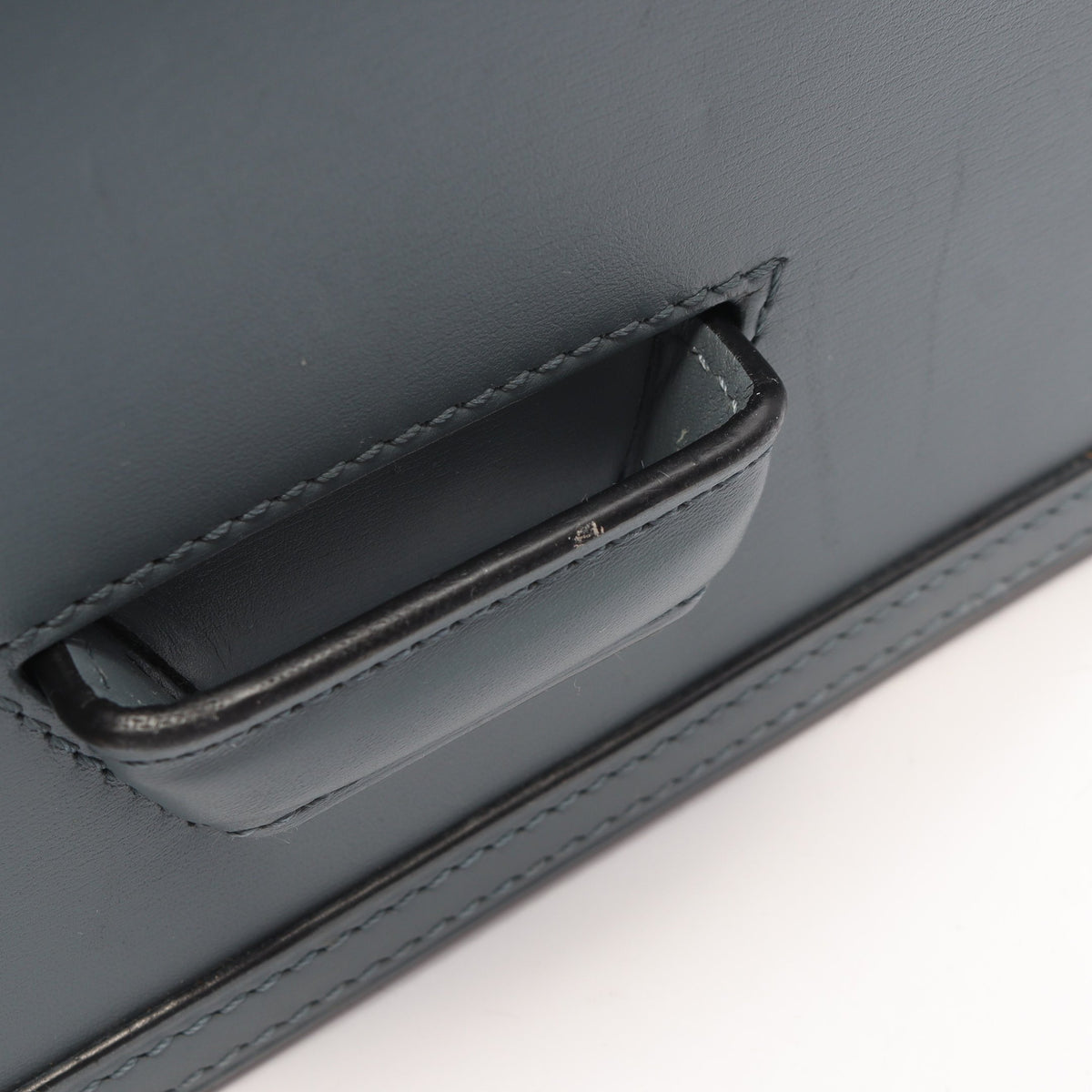 バルセロナ ショルダーバッグ レザー ブルーグレー ロエベ バッグ LOEWE