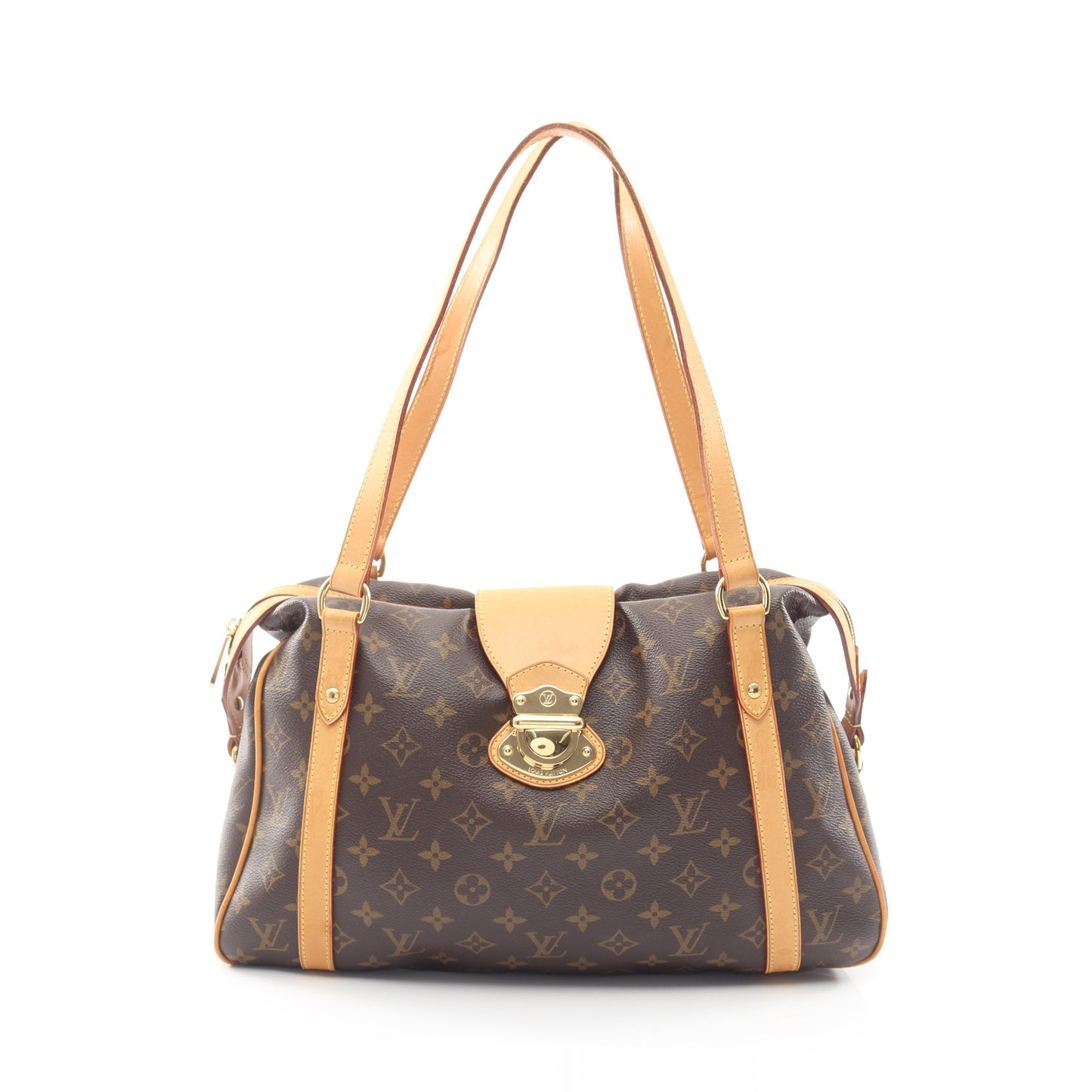 ストレーザPM モノグラム ショルダーバッグ PVC レザー ブラウン ルイヴィトン バッグ LOUIS VUITTON