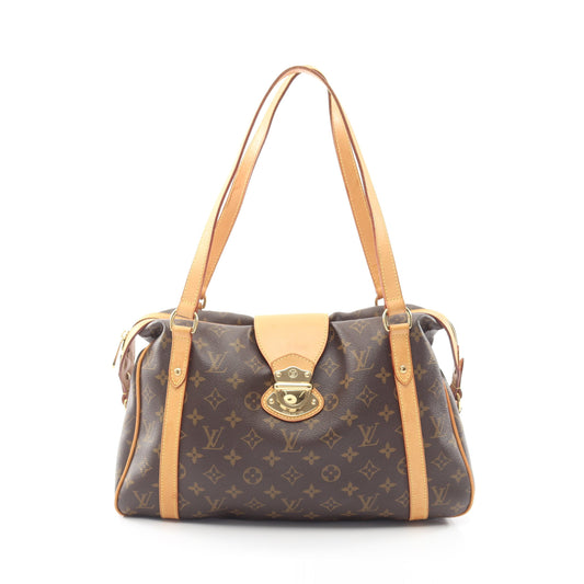 ストレーザPM モノグラム ショルダーバッグ PVC レザー ブラウン ルイヴィトン バッグ LOUIS VUITTON
