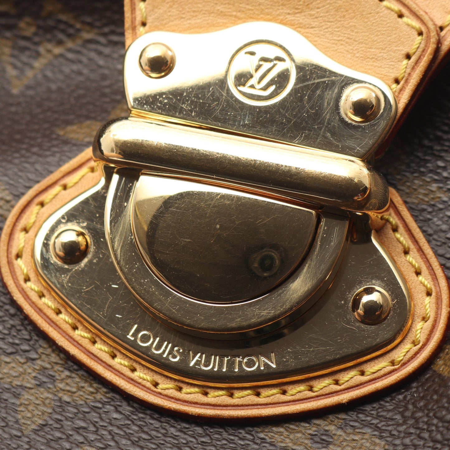 ストレーザPM モノグラム ショルダーバッグ PVC レザー ブラウン ルイヴィトン バッグ LOUIS VUITTON