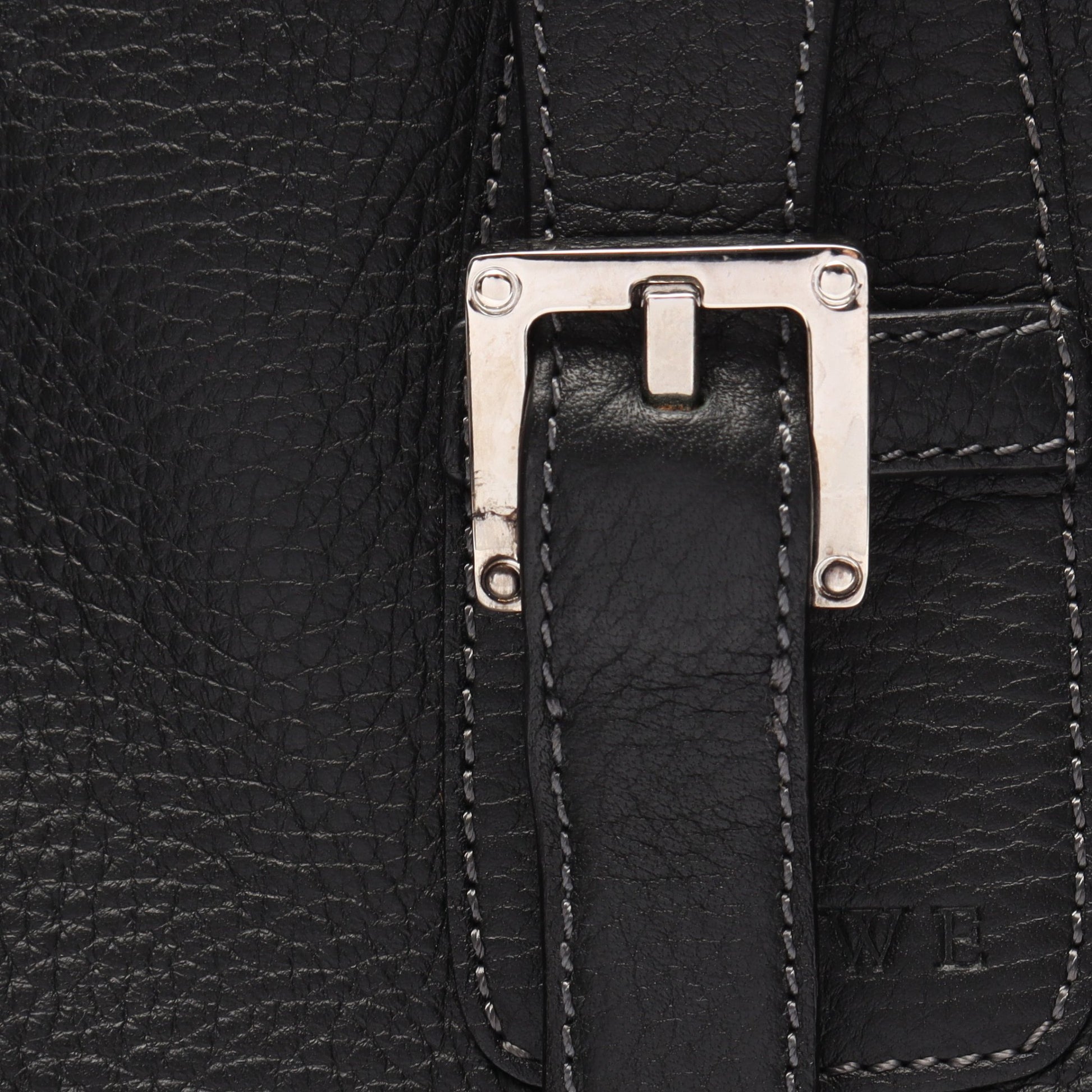 センダ ラージ ボストンバッグ レザー ブラック ロエベ バッグ LOEWE