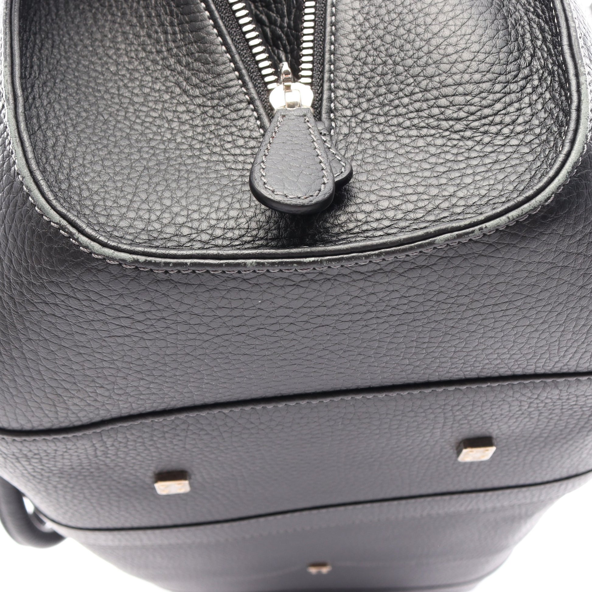 センダ ラージ ボストンバッグ レザー ブラック ロエベ バッグ LOEWE