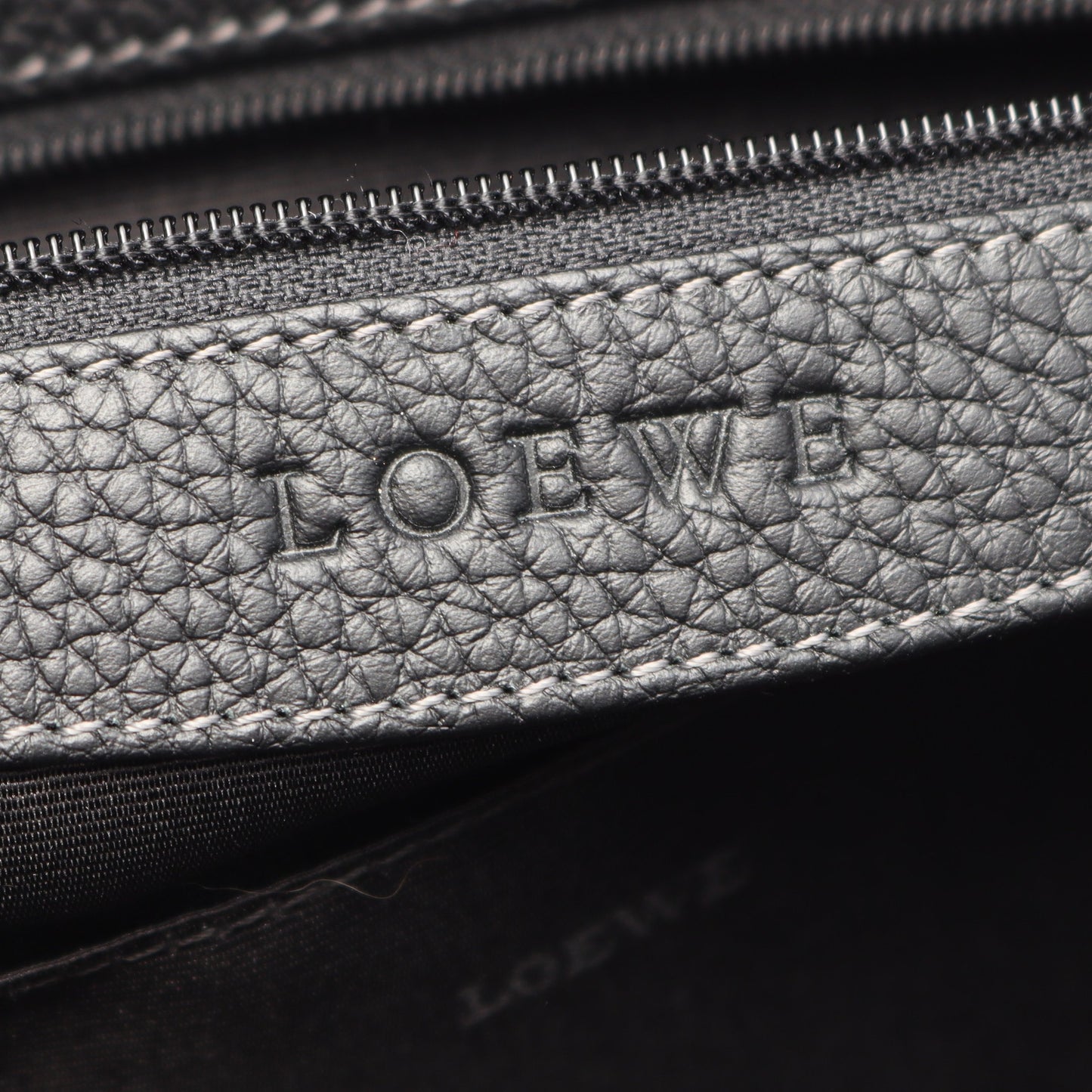 センダ ラージ ボストンバッグ レザー ブラック ロエベ バッグ LOEWE
