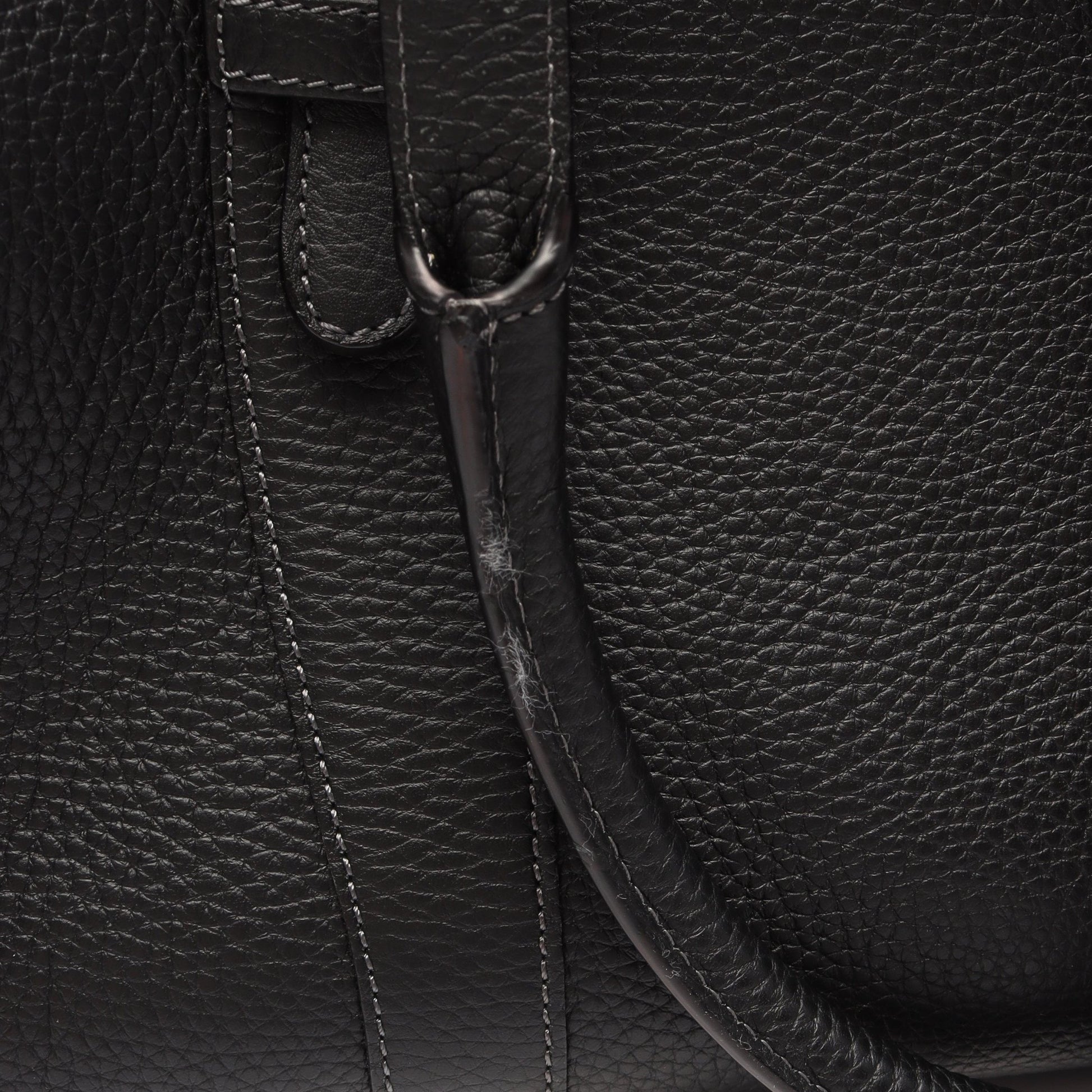 センダ ラージ ボストンバッグ レザー ブラック ロエベ バッグ LOEWE