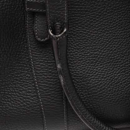 センダ ラージ ボストンバッグ レザー ブラック ロエベ バッグ LOEWE