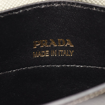 2WAY ハンドバッグ サフィアーノレザー グレーグリーン プラダ バッグ PRADA
