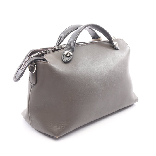 BY THE WAY MEDIUM バイザウェイ ミディアム 2WAY ハンドバッグ レザー グレーブラウン ブラック フェンディ バッグ FENDI