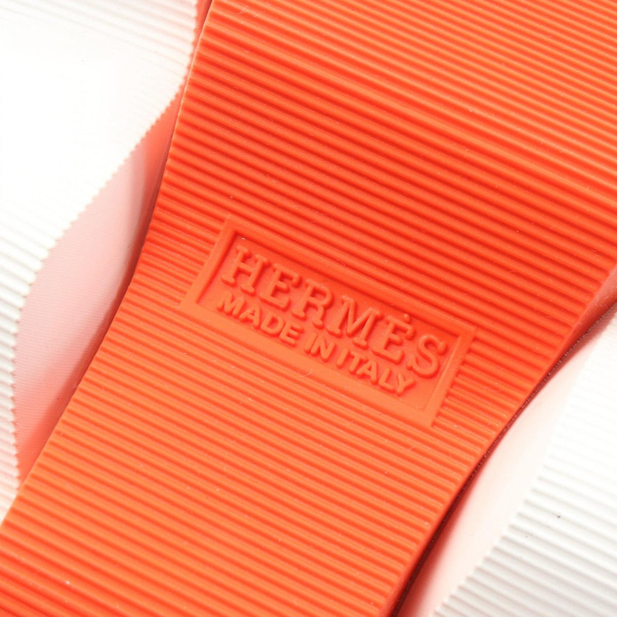 ECLAIR エクレール スリッポン スニーカー ニットファブリック ホワイト オレンジ エルメス シューズ HERMES