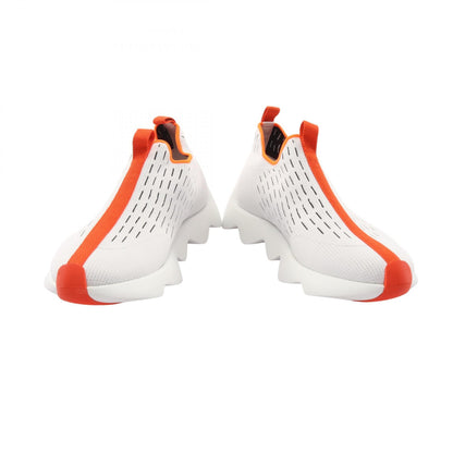ECLAIR エクレール スリッポン スニーカー ニットファブリック ホワイト オレンジ エルメス シューズ HERMES