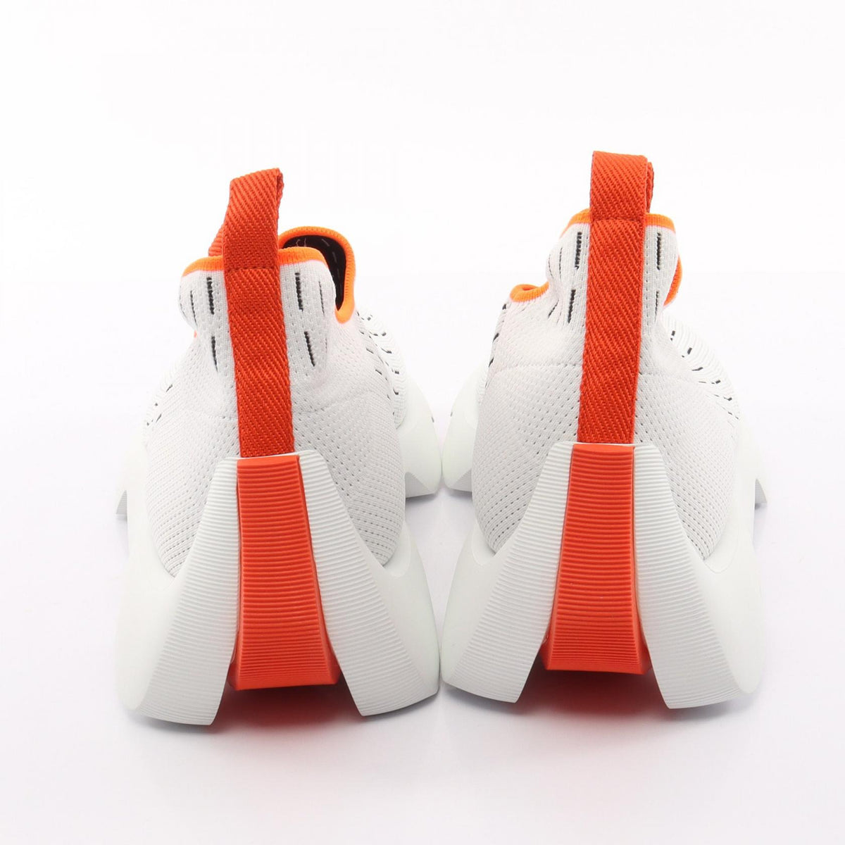 ECLAIR エクレール スリッポン スニーカー ニットファブリック ホワイト オレンジ エルメス シューズ HERMES