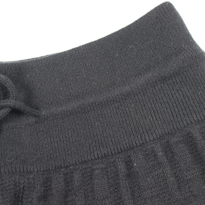 Hモチーフ ニット イージーパンツ ウール ブラック エルメス ボトムス HERMES