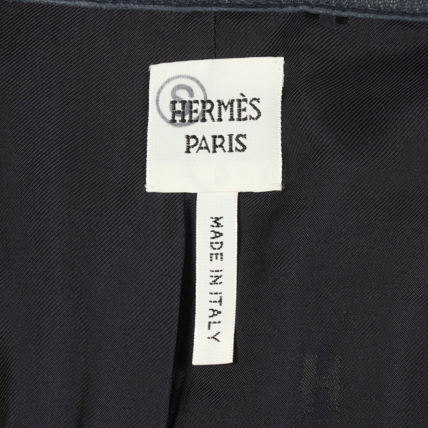シェーヌダンクル ショート パンツ レザー ネイビー エルメス ボトムス HERMES