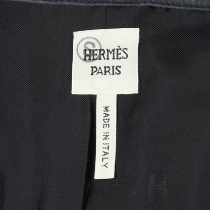 シェーヌダンクル ショート パンツ レザー ネイビー エルメス ボトムス HERMES