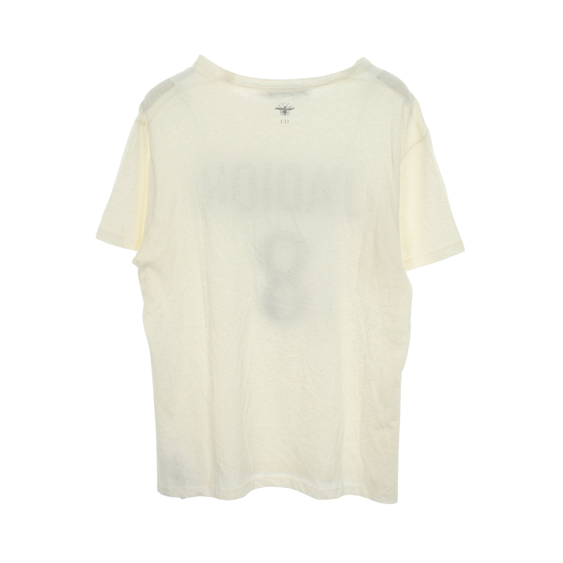 J'ADIOR 8 半袖Tシャツ コットン リネン ホワイト クリスチャン