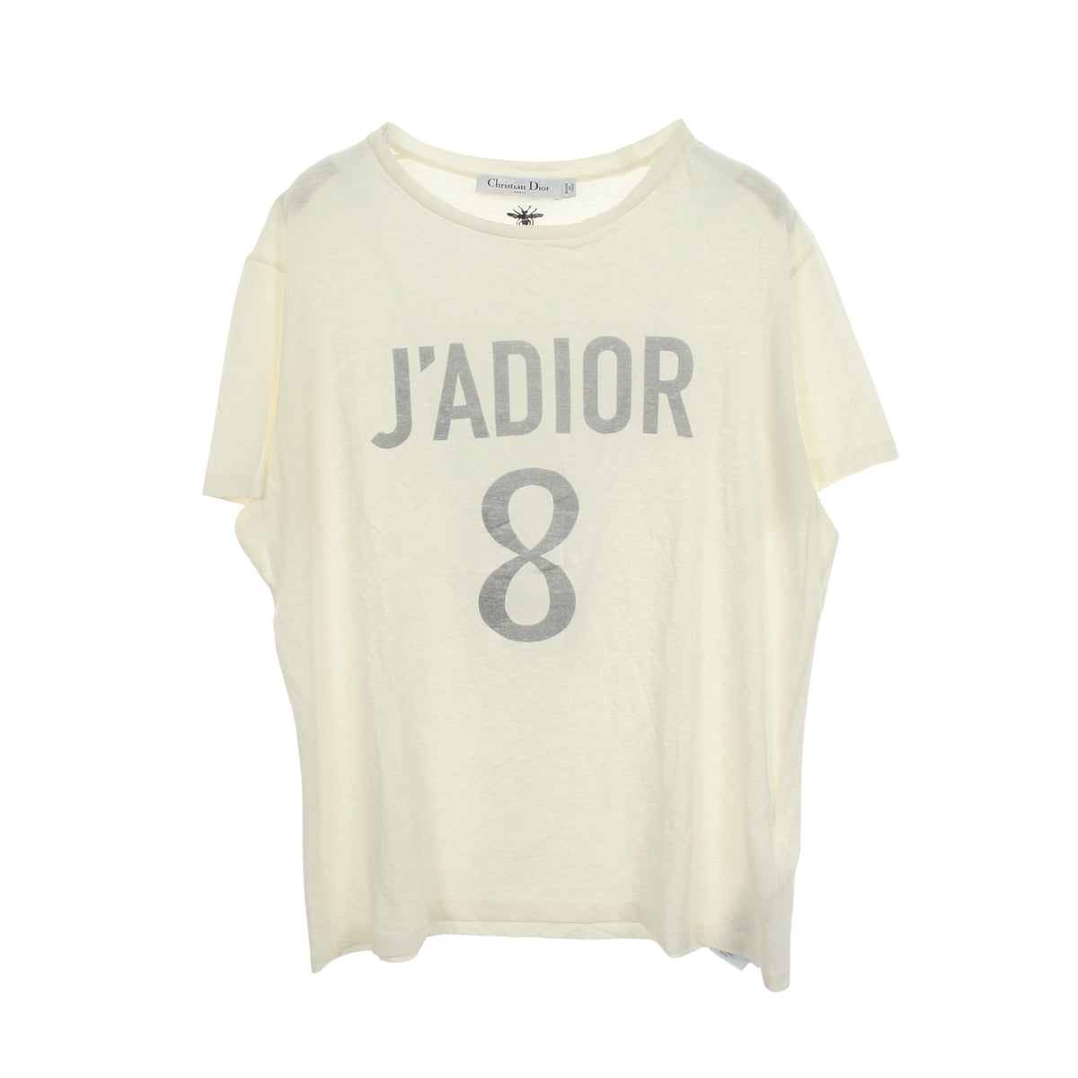 J'ADIOR 8 半袖Tシャツ コットン リネン ホワイト クリスチャンディオール トップス Christian Dior