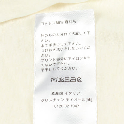J'ADIOR 8 半袖Tシャツ コットン リネン ホワイト クリスチャンディオール トップス Christian Dior