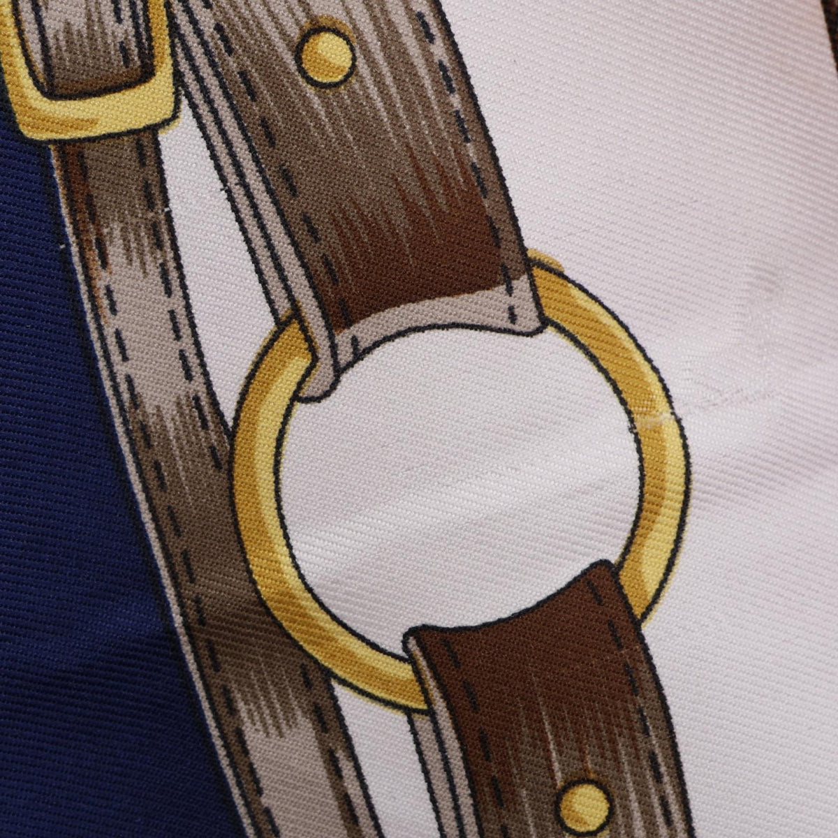 カレ90 NUMQUAM CONCEDENDUM スカーフ シルク ネイビー マルチカラー エルメス 財布・小物 HERMES