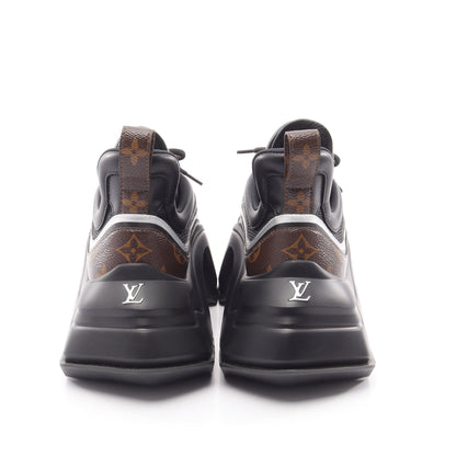 LVアークライト2.0ライン モノグラム スニーカー ファブリック レザー PVC ブラック ブラウン シルバー ルイヴィトン シューズ LOUIS VUITTON