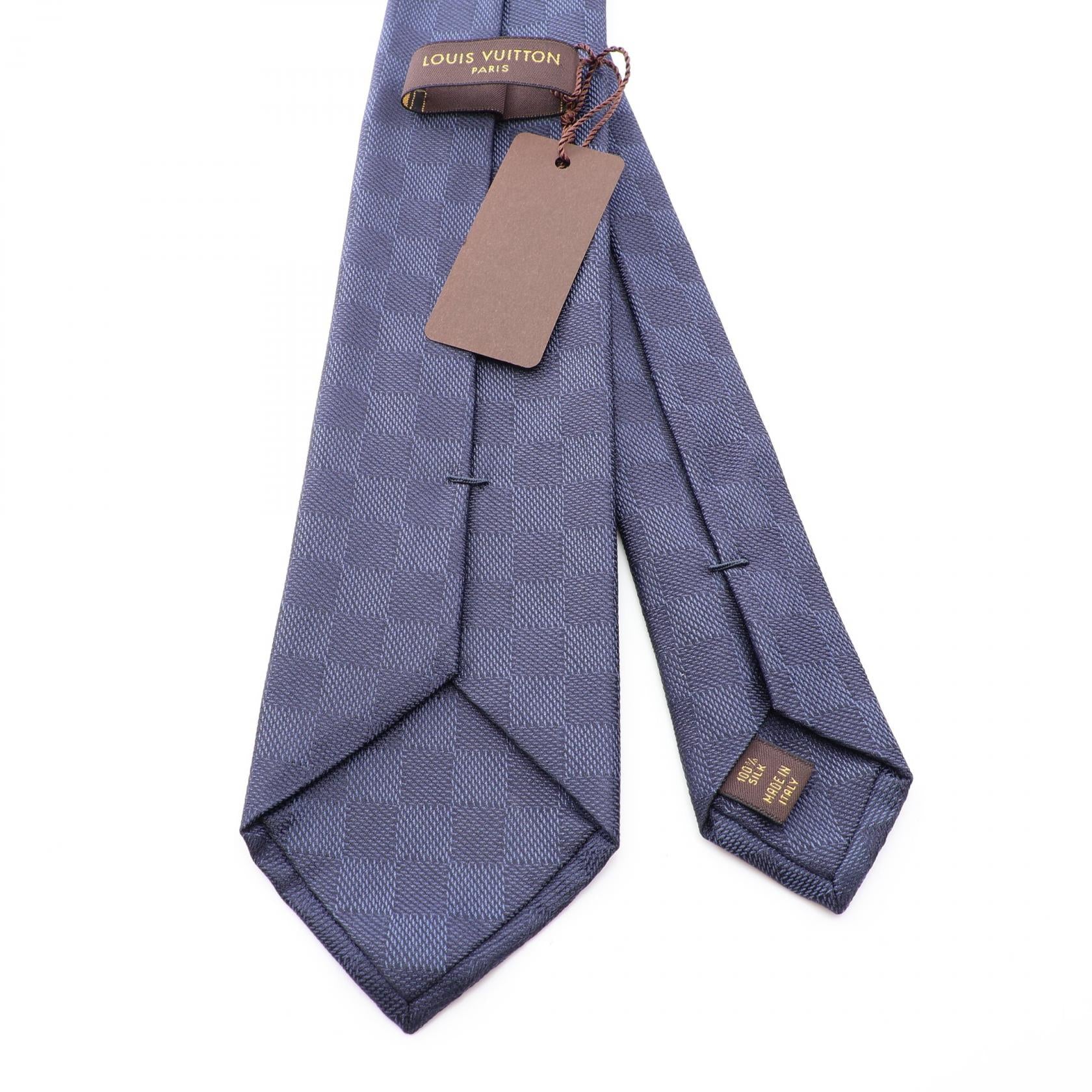 ダミエ クラシック ネクタイ シルク ネイビー ルイヴィトン 財布・小物 LOUIS VUITTON