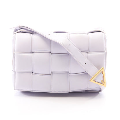 パデッド カセット ショルダーバッグ レザー ライトパープル ボッテガヴェネタ バッグ BOTTEGA VENETA