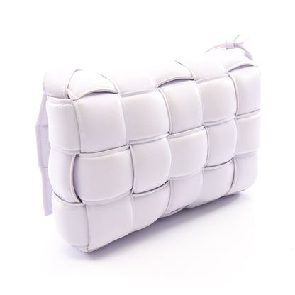 パデッド カセット ショルダーバッグ レザー ライトパープル ボッテガヴェネタ バッグ BOTTEGA VENETA