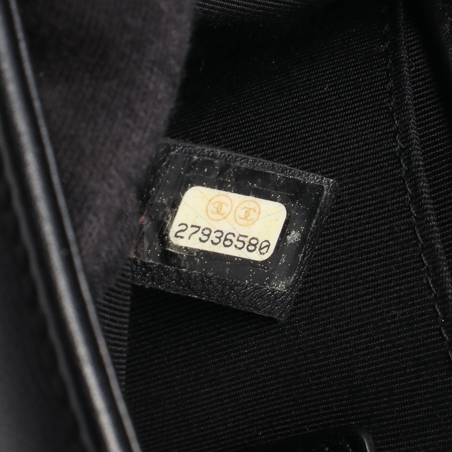 ボーイシャネル チェーンショルダーバッグ レザー ブラック ゴールド金具 シャネル