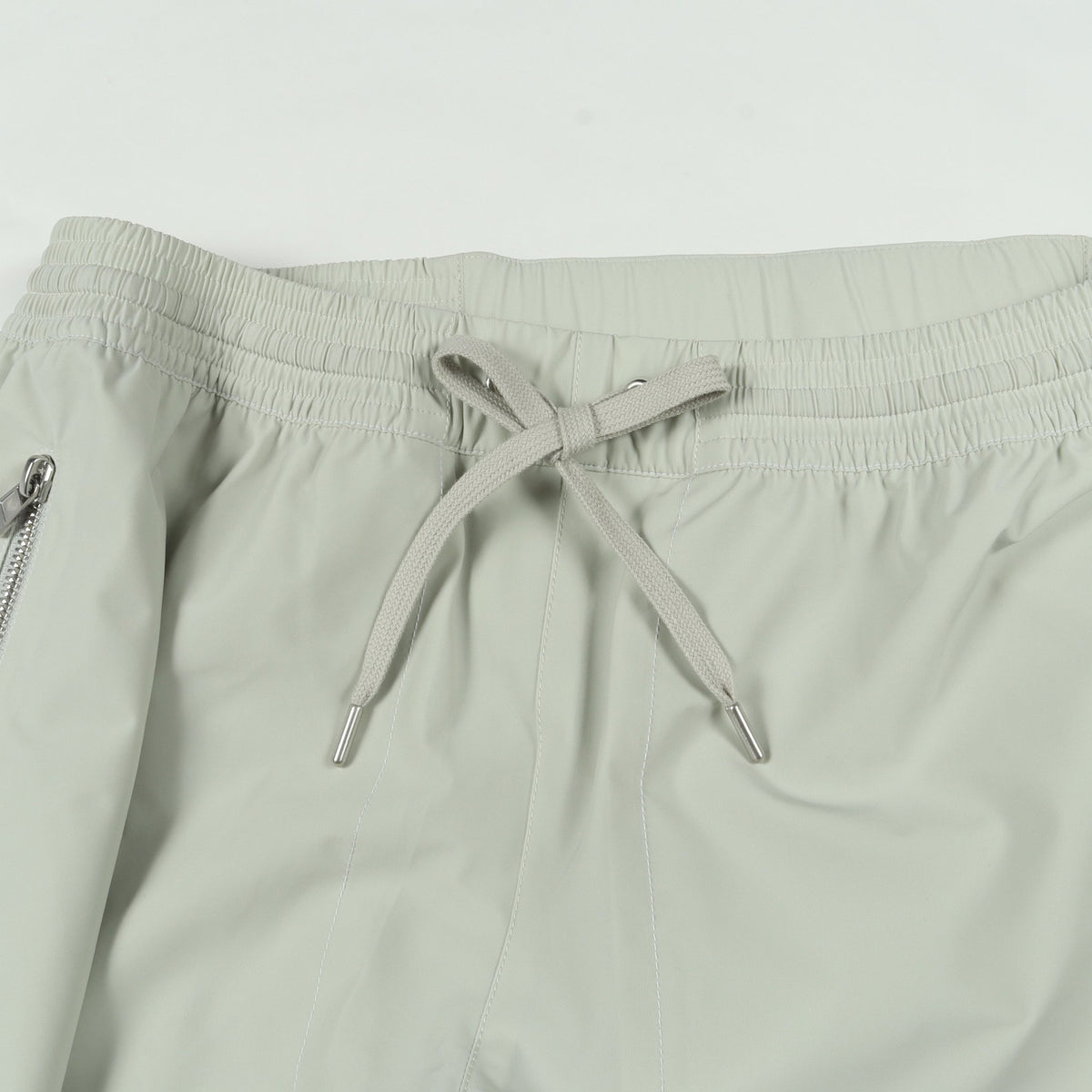 サイドジップ ジョガーパンツ ナイロン エラスタン ライトブルー エルメス