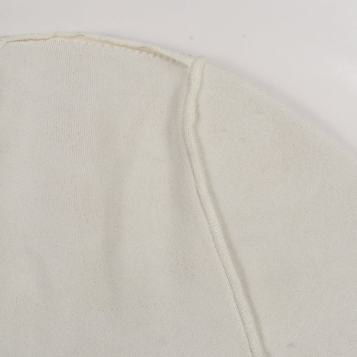 ロゴ総柄 リバーシブル 半袖 ニット レーヨン オフホワイト フェンディ