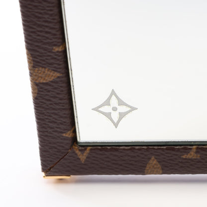ホーム ミラー トランク モノグラム 三面鏡 ミラー PVC ガラス ブラウン クリア ルイヴィトン 財布・小物 LOUIS VUITTON