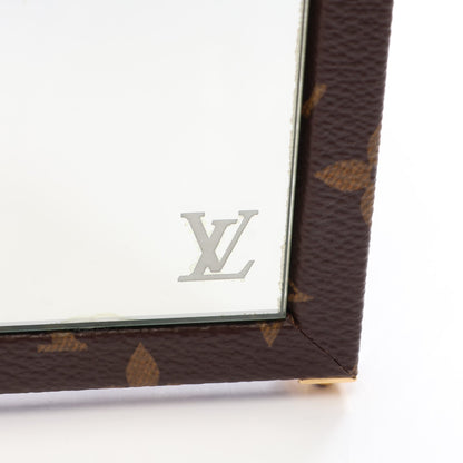 ホーム ミラー トランク モノグラム 三面鏡 ミラー PVC ガラス ブラウン クリア ルイヴィトン 財布・小物 LOUIS VUITTON