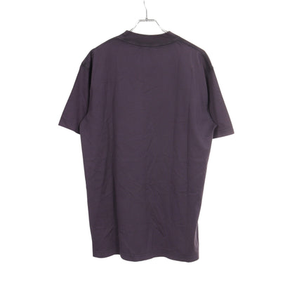 Christian Dior × PETER DOIG ライオン刺繍 ウォッシュド加工 半袖Tシャツ コットン ダークパープル クリスチャンディオール