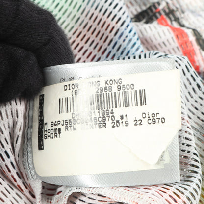 DIOR × Raymond Pettibon メッシュ 長袖 シャツ グレー マルチカラー ディオール