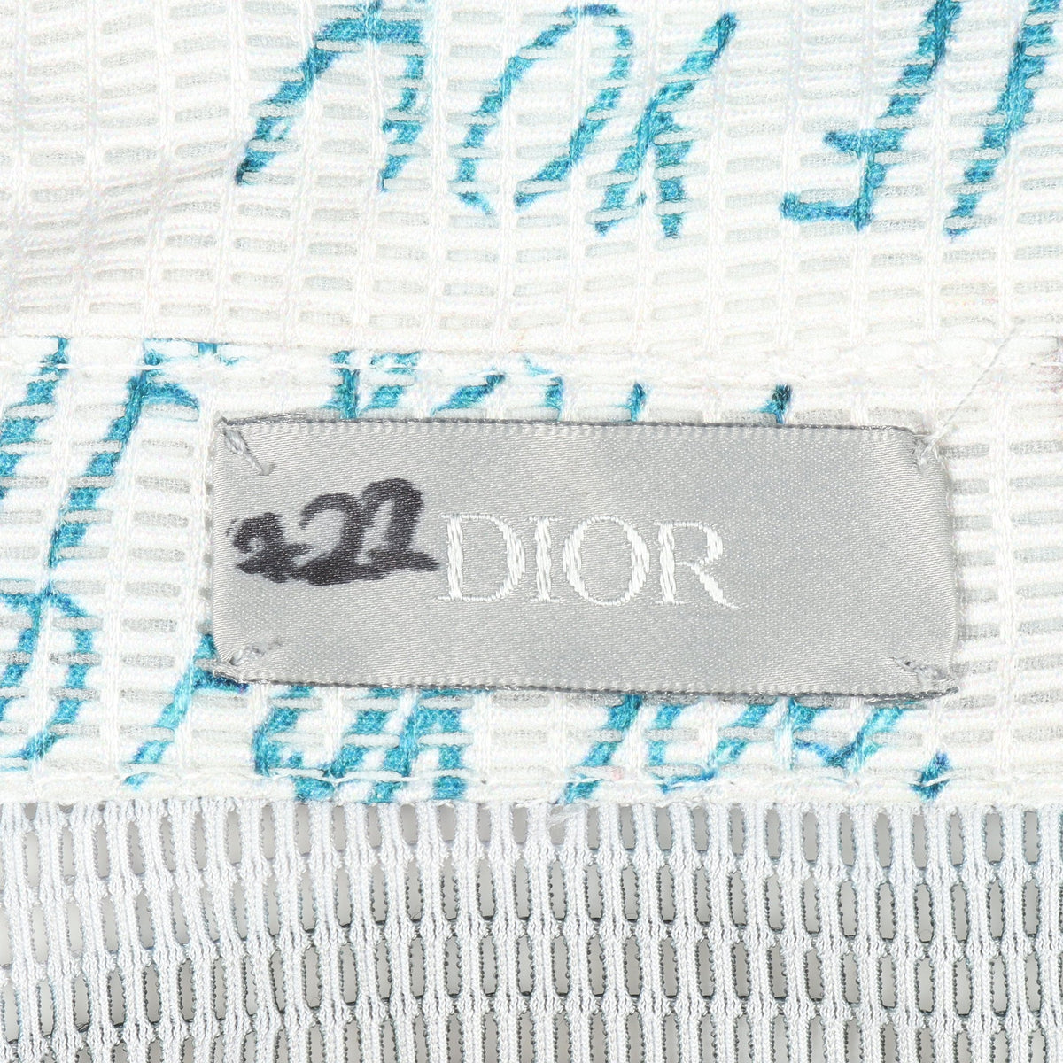 DIOR × Raymond Pettibon メッシュ 長袖 シャツ グレー マルチカラー ディオール