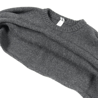 PULLOVER WOOL SCARF ニット ウール ダークグレー トーテム
