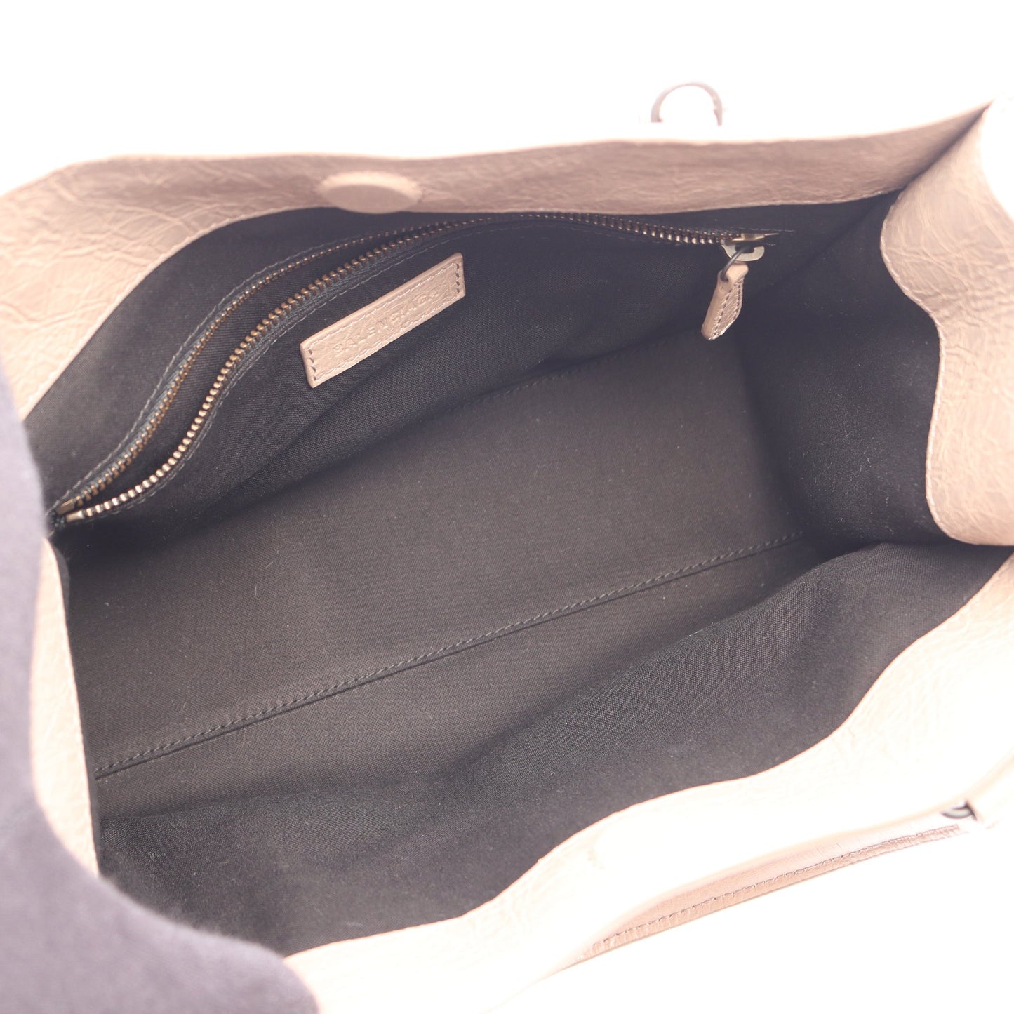 ル シティ ミニ 2WAY ハンドバッグ レザー グレーベージュ バレンシアガ